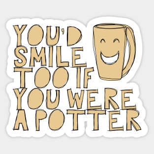 Happy pottery Sticker